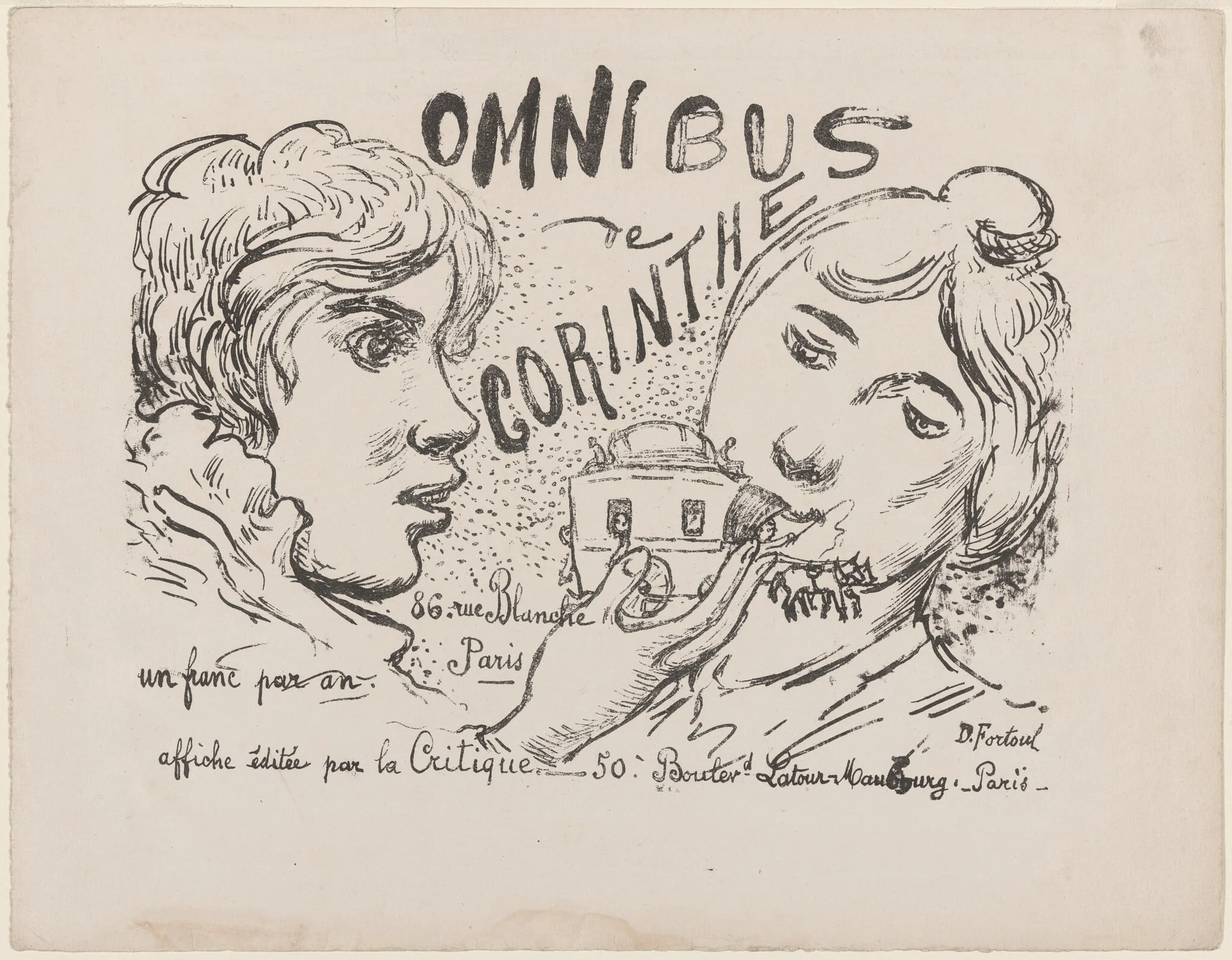 Supplement to "L'Omnibus de Corinthe", detail