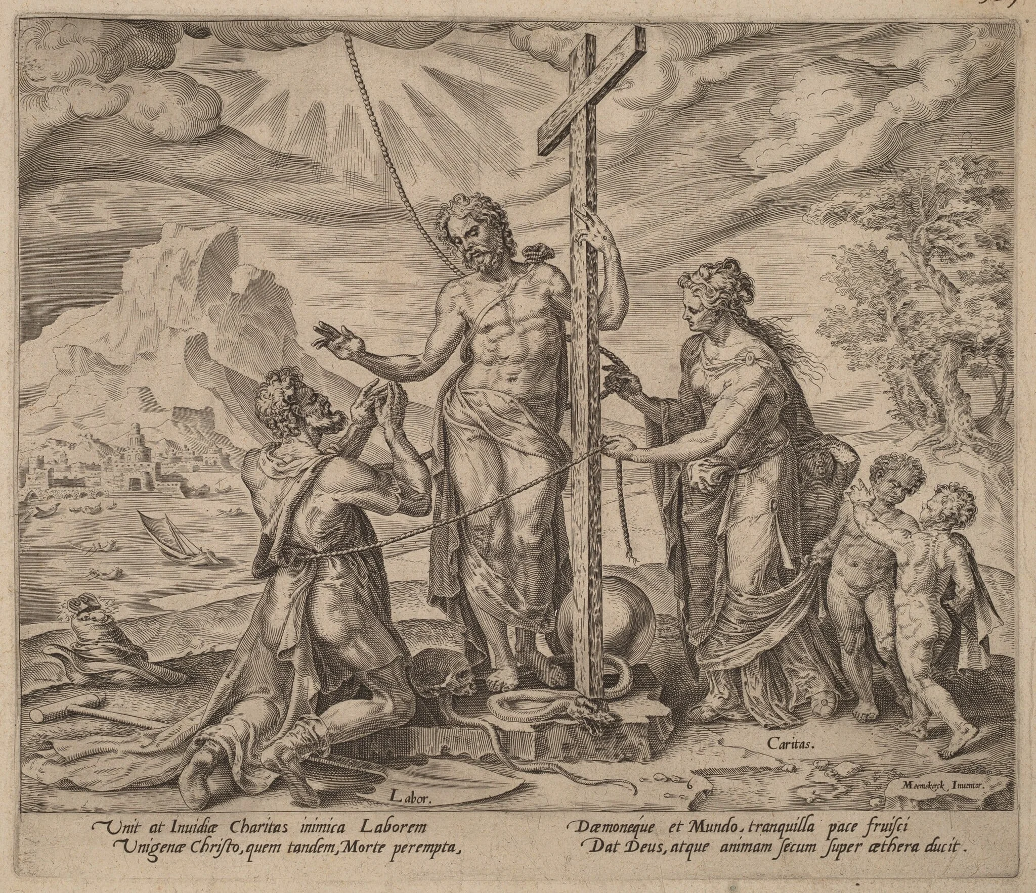 The Diligent Worker United with Christ after Death, detail