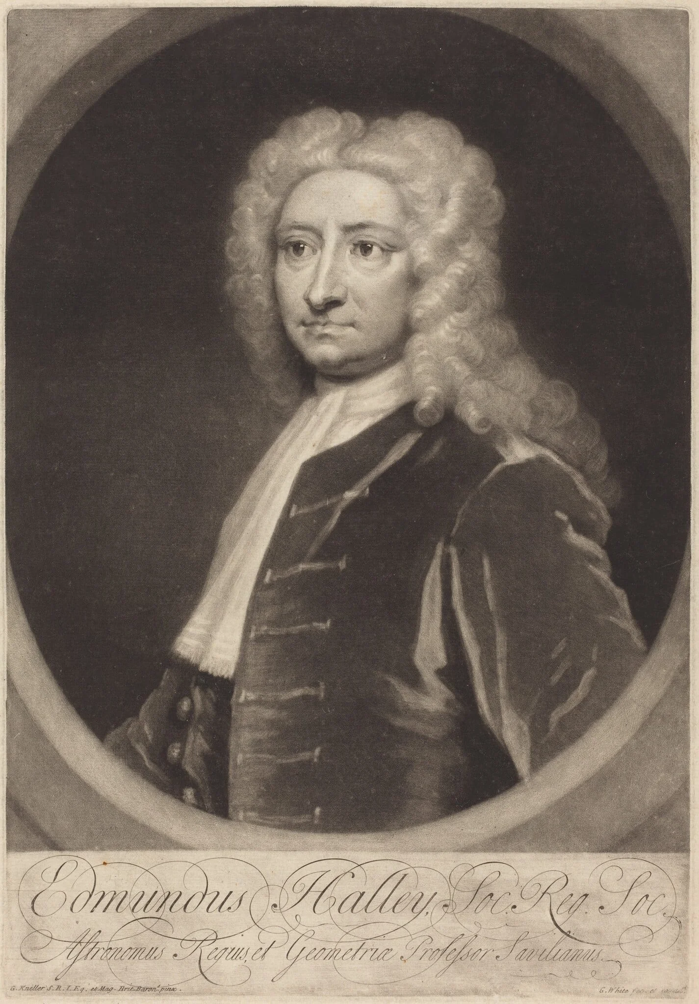 Edmund Halley, detail