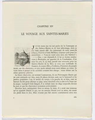 Frédéric Mistral: Mémoires et Recits by Frédéric Mistral: round building (page 161), by Auguste Brouet, 1937
