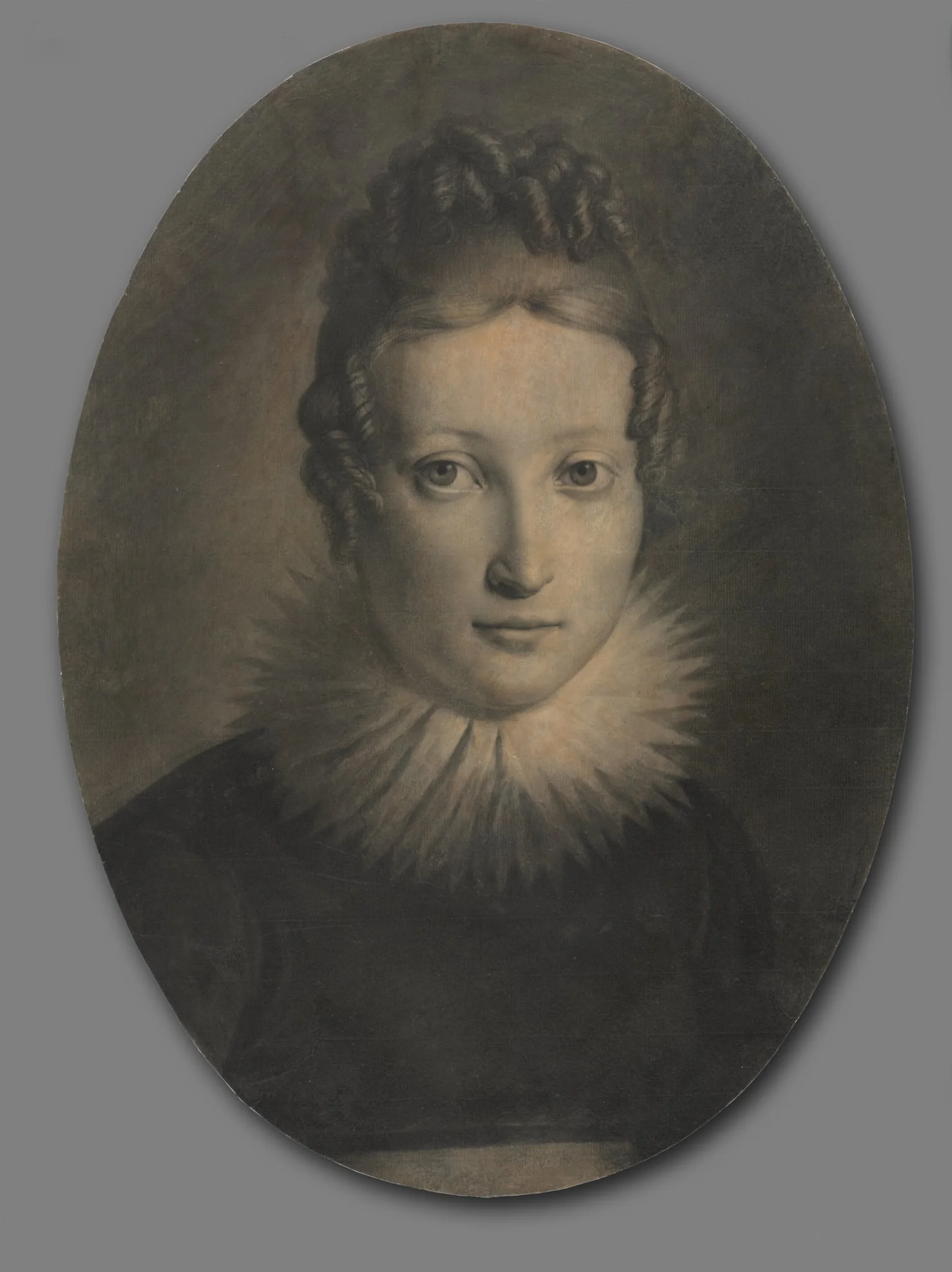 Portrait of Marie-Louise, Duchess of Parma, detail