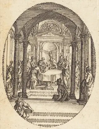 The Circumcision, by Jacques Callot, ink, 1631