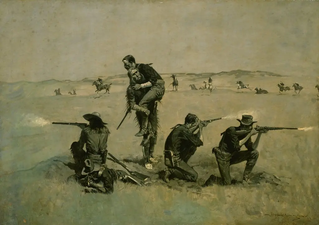 The Last Stand, by Frederic Remington, oil, 1898