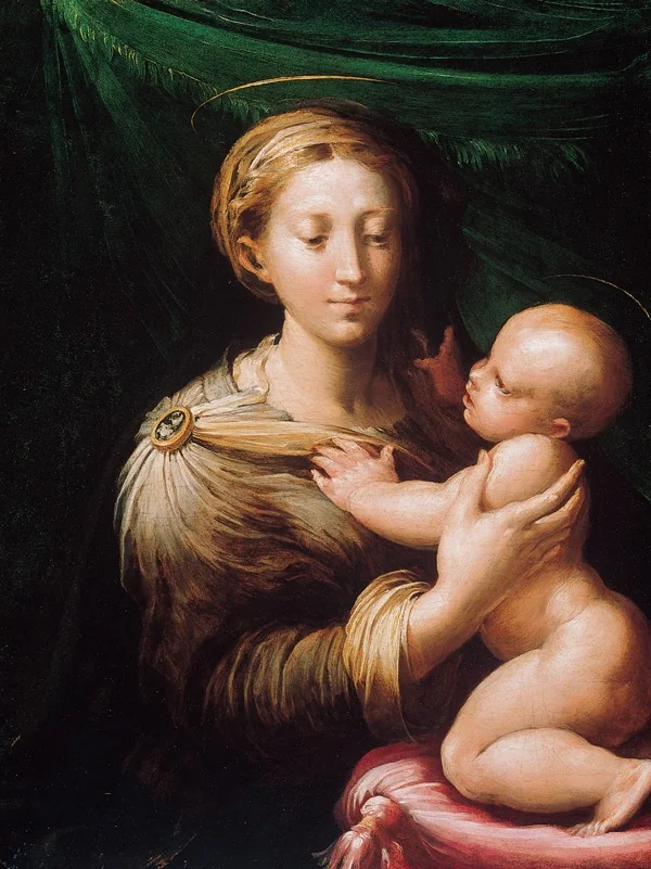 Madonna and Child, detail