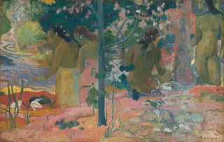 The Bathers, by Paul Gauguin, oil, 1897