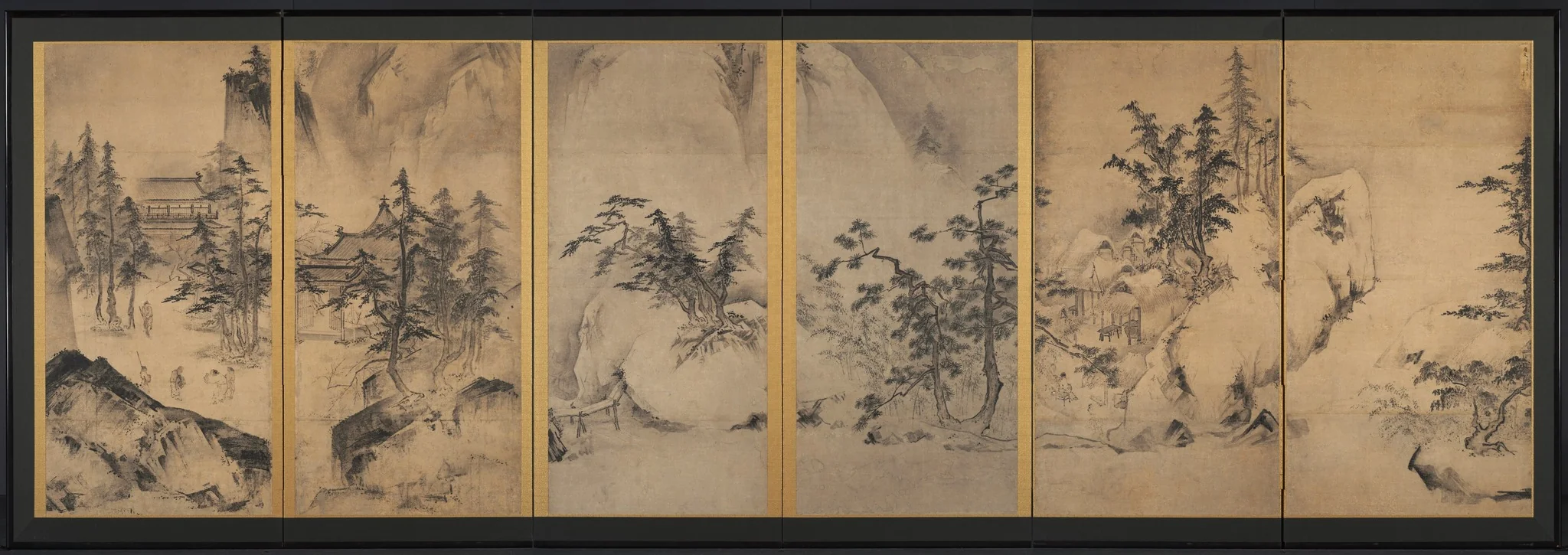 Winter and Spring Landscape, detail
