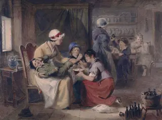 The Cut Foot, by Alexander Chisholm, watercolor, 1823