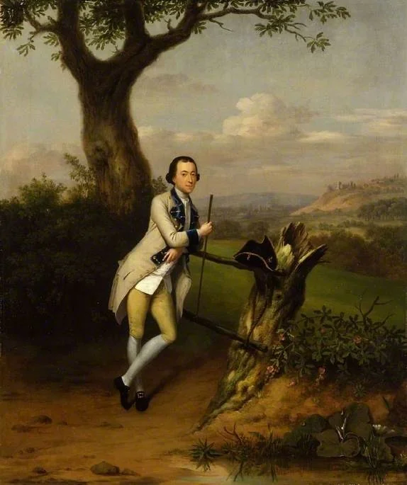 Portrait of Sir John van Hatten, detail