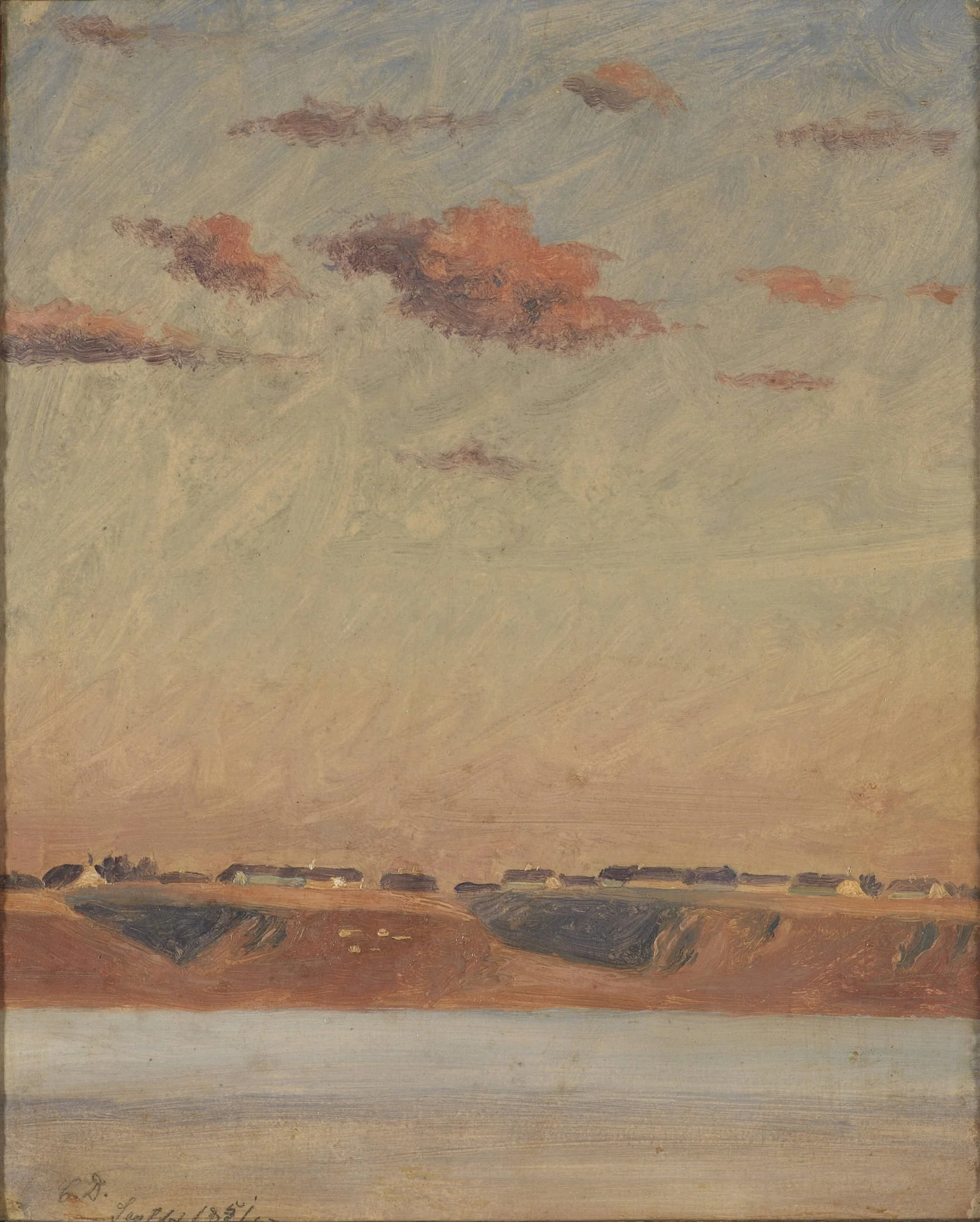 The Lim Fjord in Jutland. Study, detail