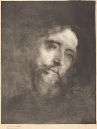Alphonse Daudet, by Eugène Carrière, ink, 1893
