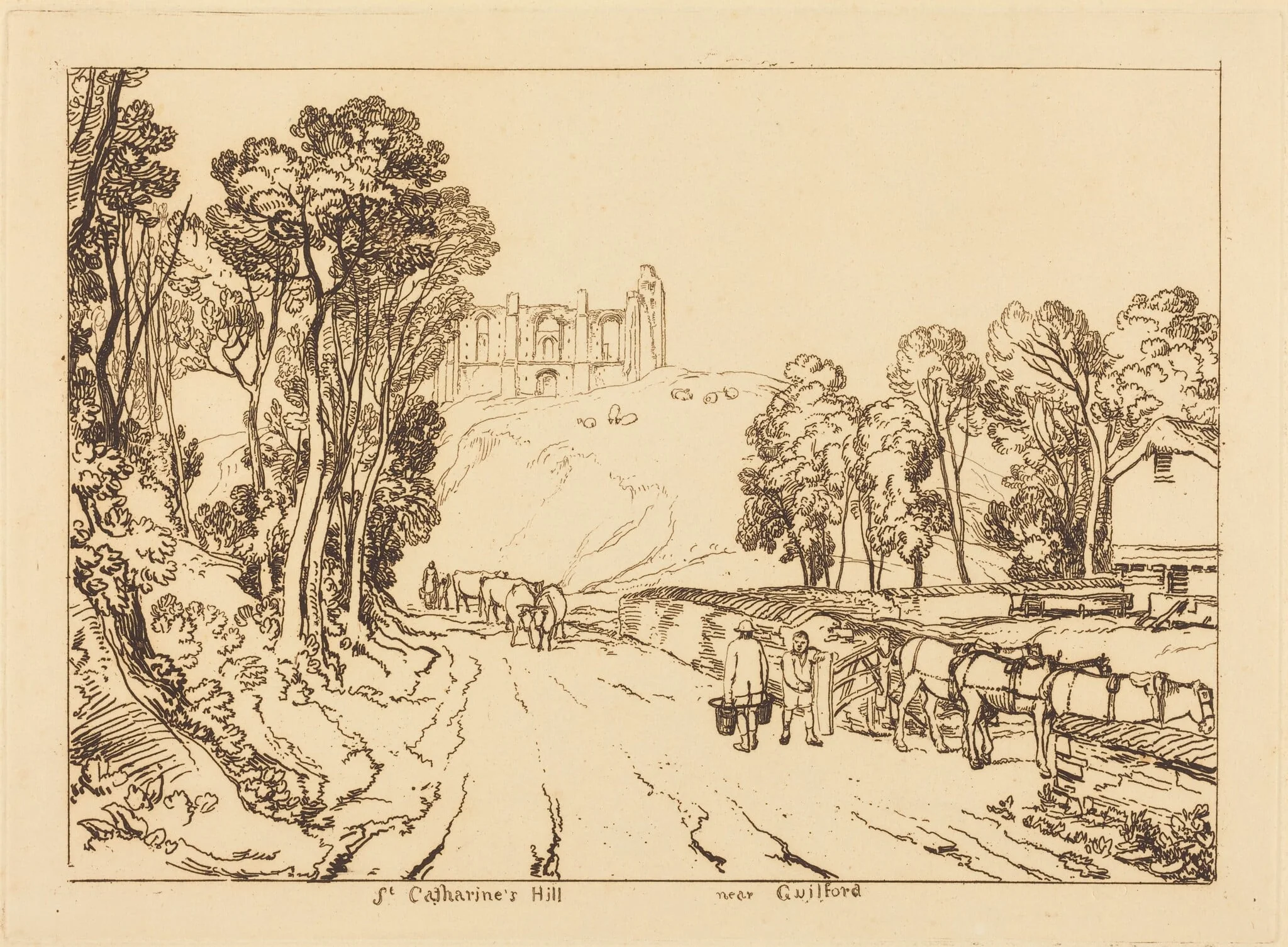 Saint Catherine's Hill Near Guilford, detail