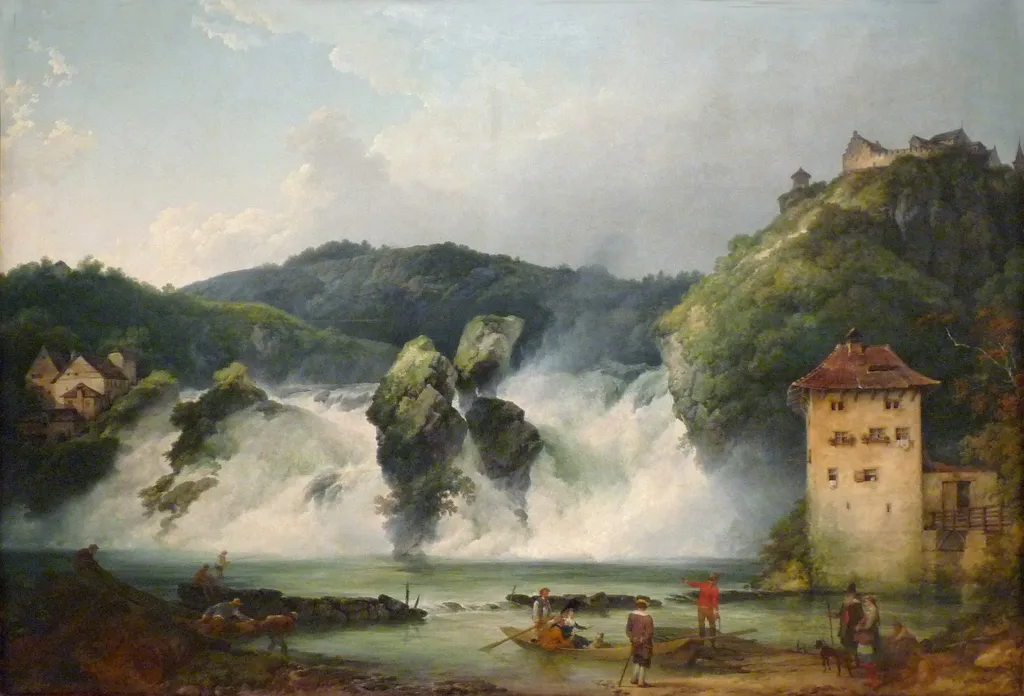 The Falls of the Rhine at Schaffhausen, by Philip James de Loutherbourg, oil, 1794