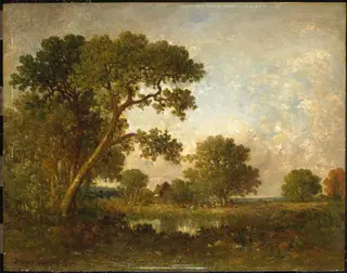 Landscape, by Léon-Victor Dupré, oil, 1869
