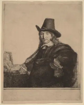 Jan Asselijn, by Rembrandt van Rijn, ink, 1647