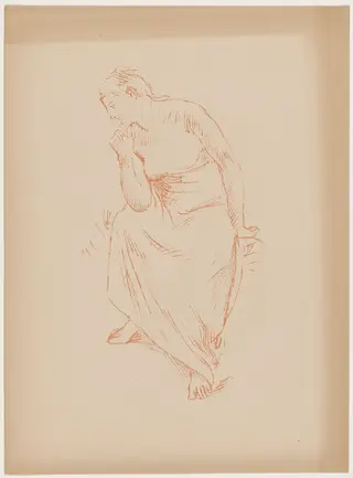 Etude, by Pierre Puvis de Chavannes, ink, 1895