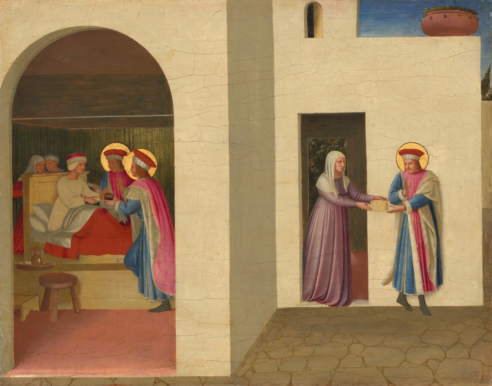 The Healing of Palladia by Saint Cosmas and Saint Damian, detail
