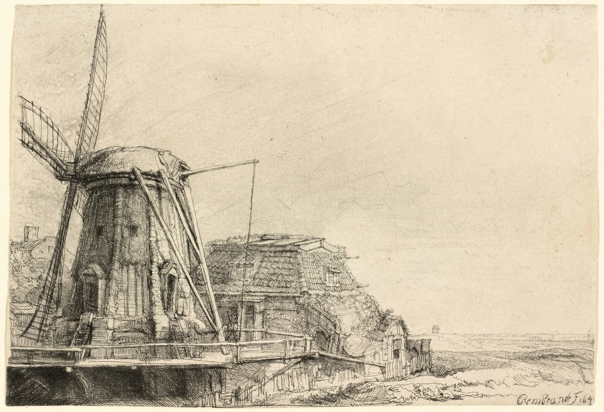 The Windmill, detail