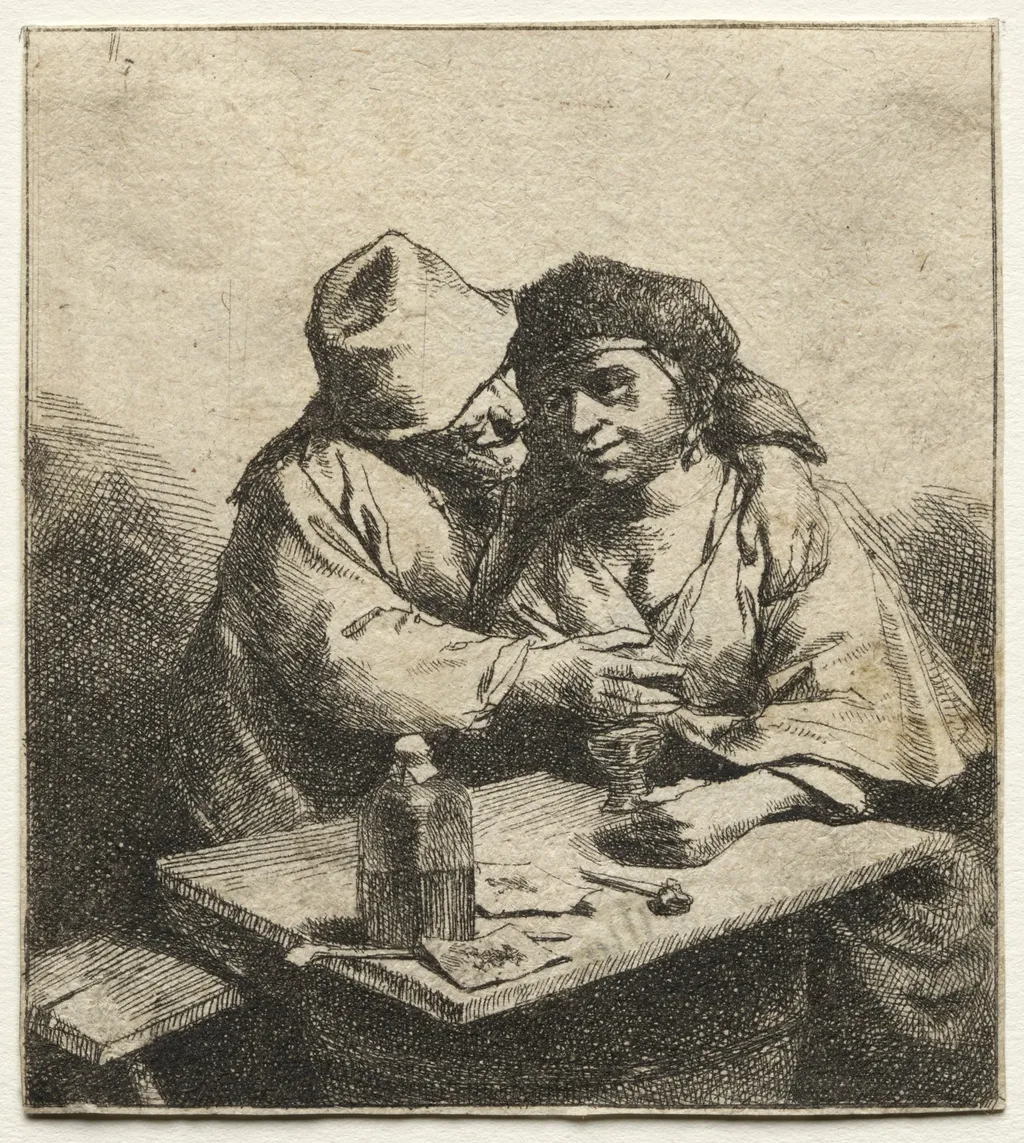 The Amorous Couple, by Cornelis Bega, 1653