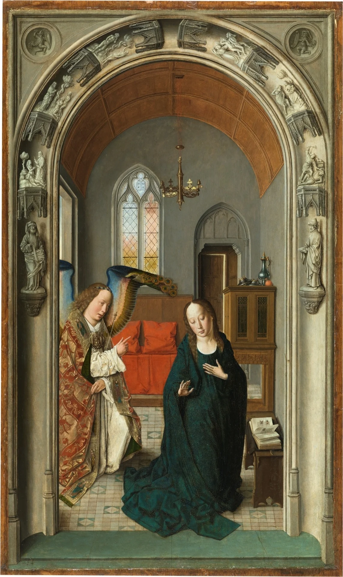 Annunciation, detail