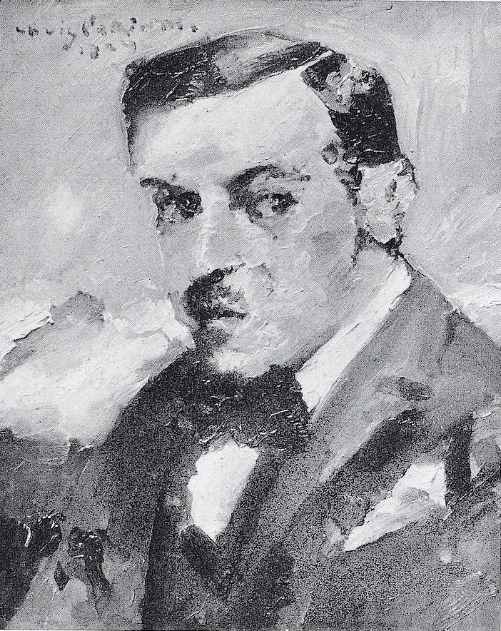 Portrait of Dr. Arthur Rosin, detail