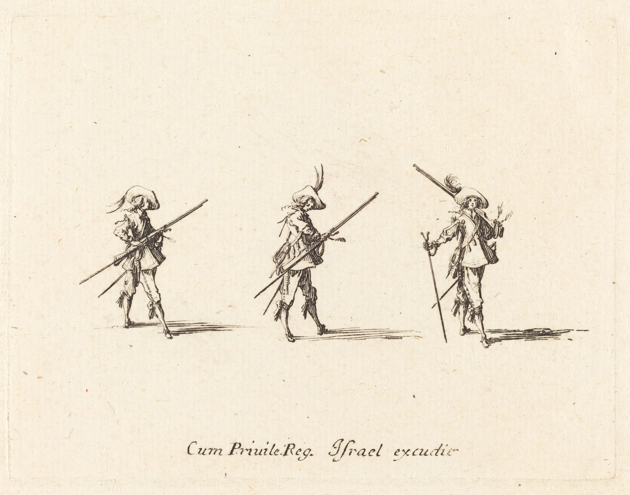 Drill with the Musket, detail