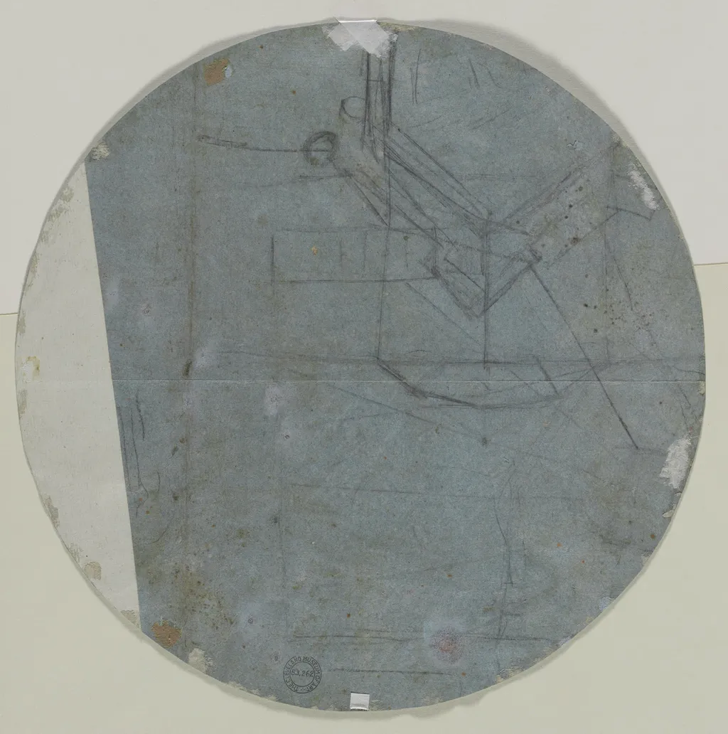 Architectural Sketch(?) (verso), by Giovanni Battista Benaschi, 1674