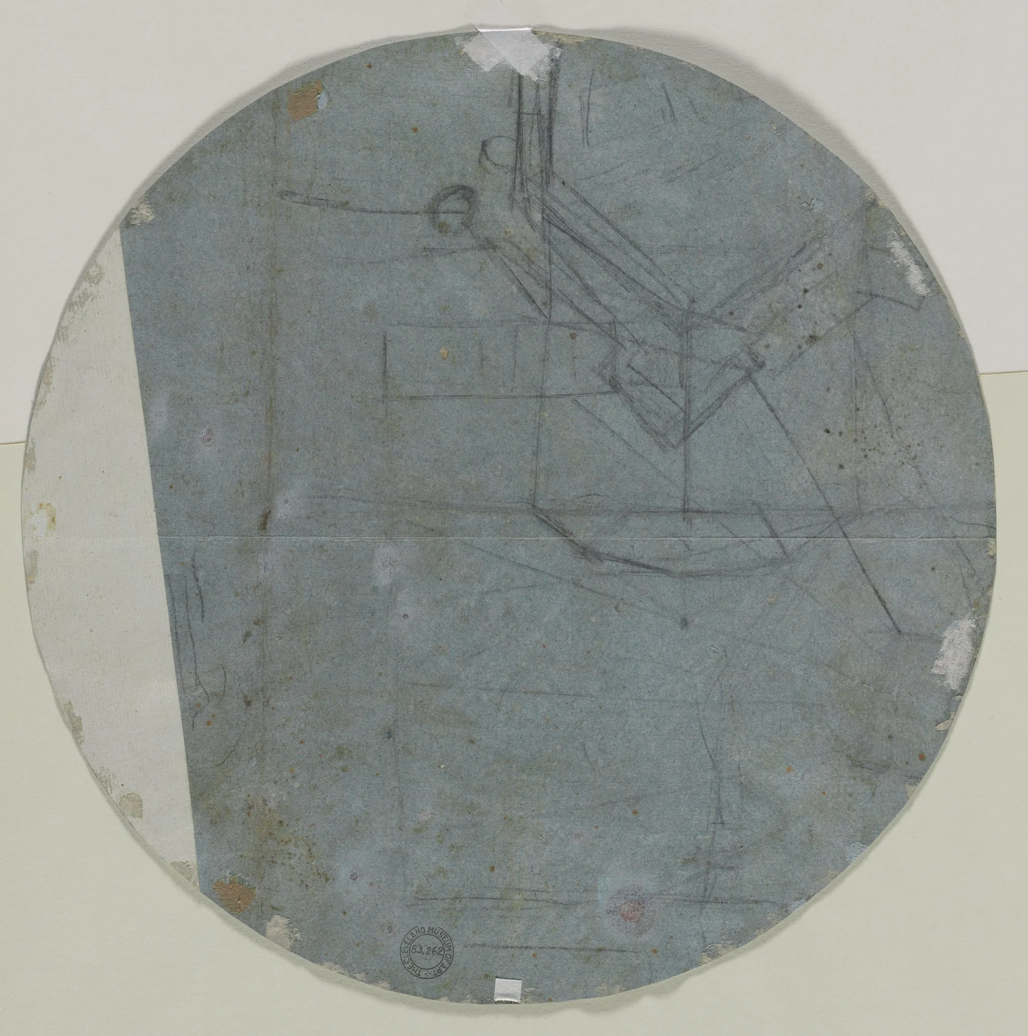 Architectural Sketch(?) (verso), detail