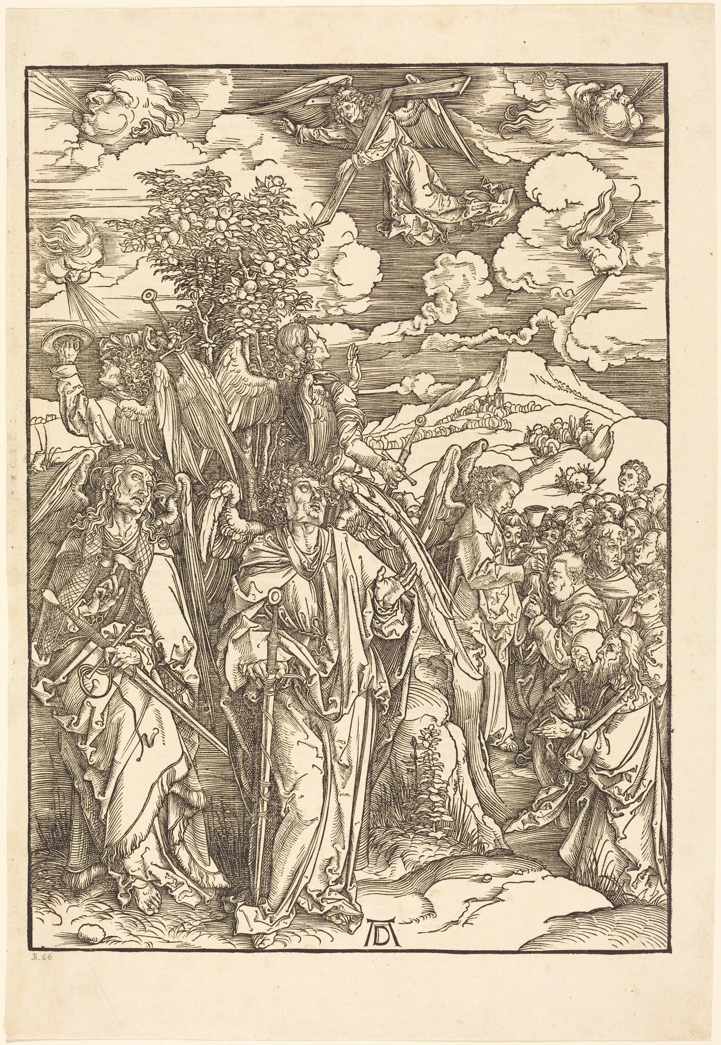 The Four Angels Holding the Winds, detail