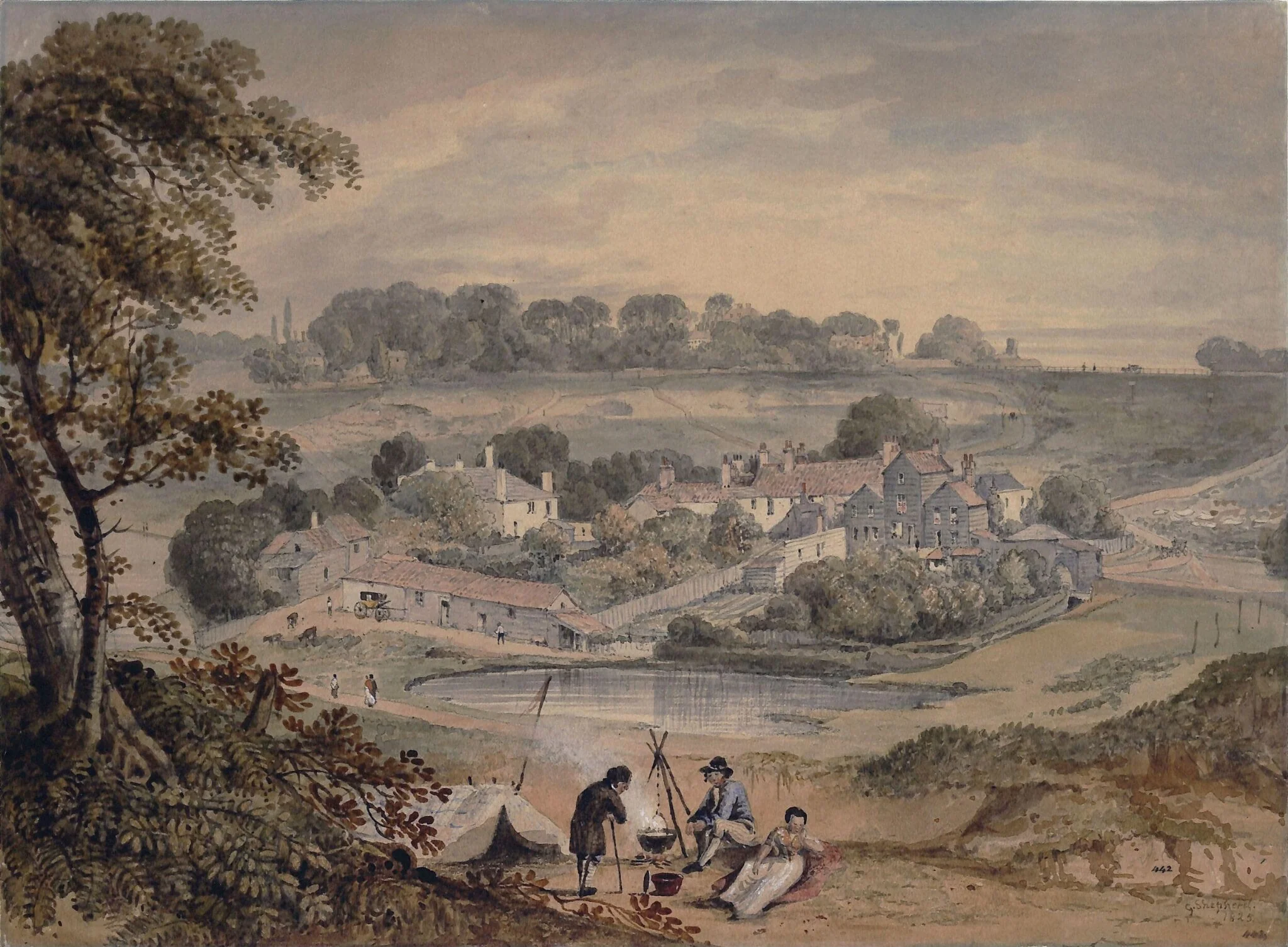 The Vale of Health, Hampstead, detail