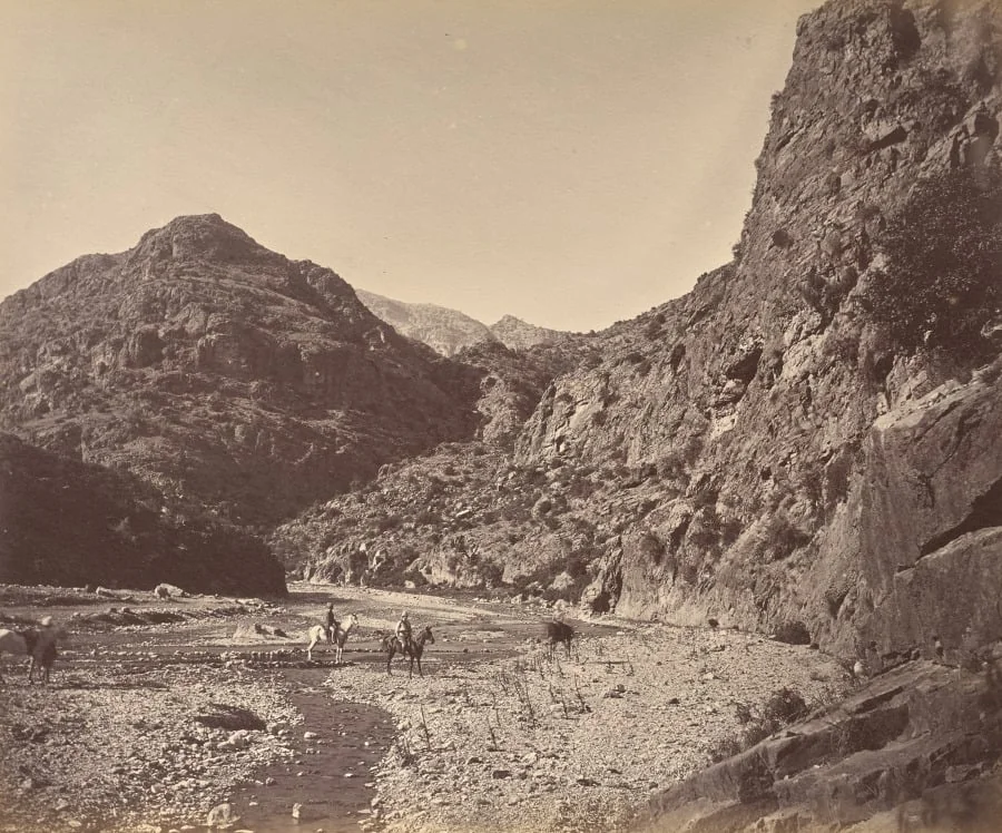 Pass Near Ali Musjid, Showing Tortang, detail