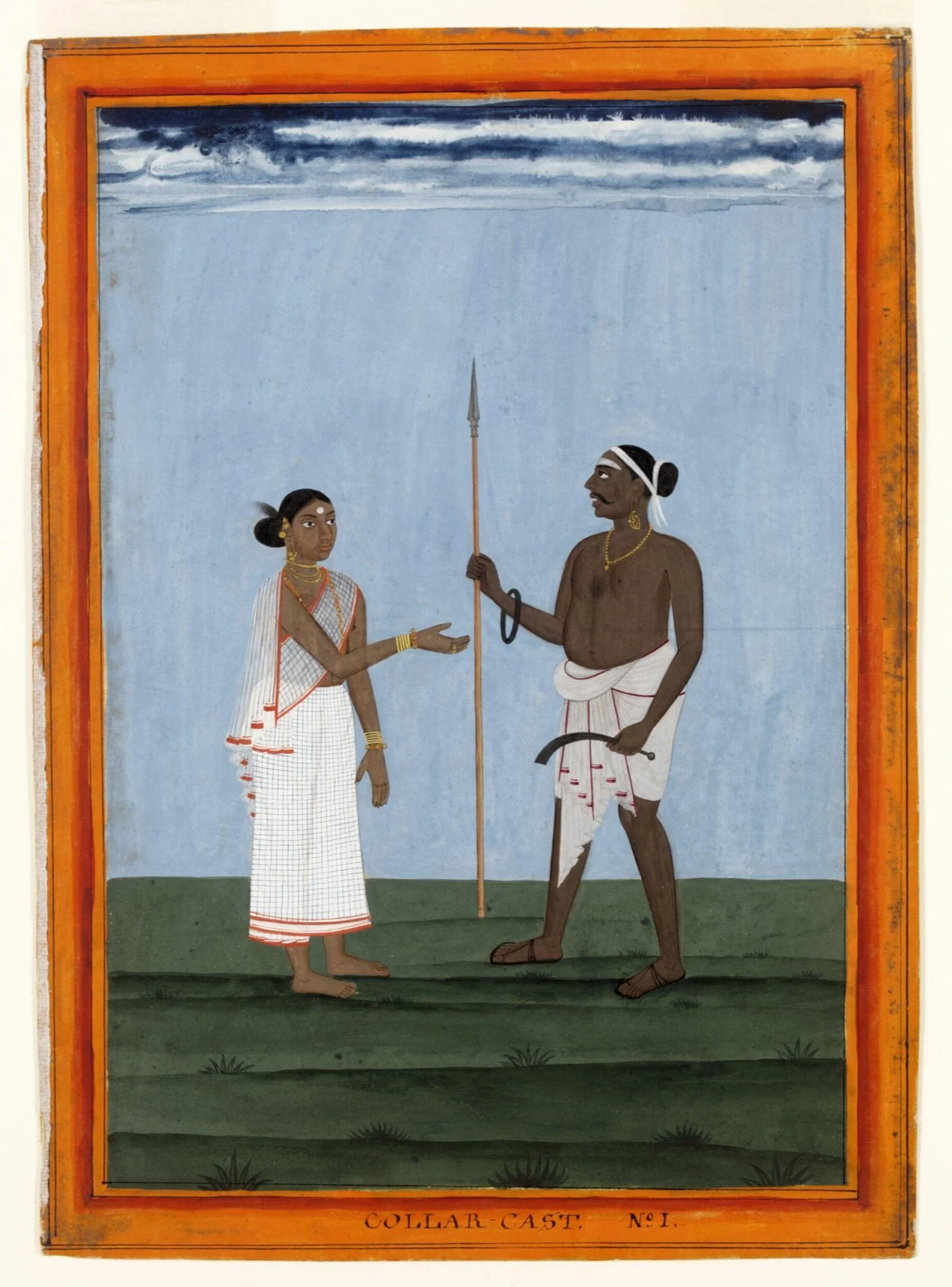 A tribal couple, detail