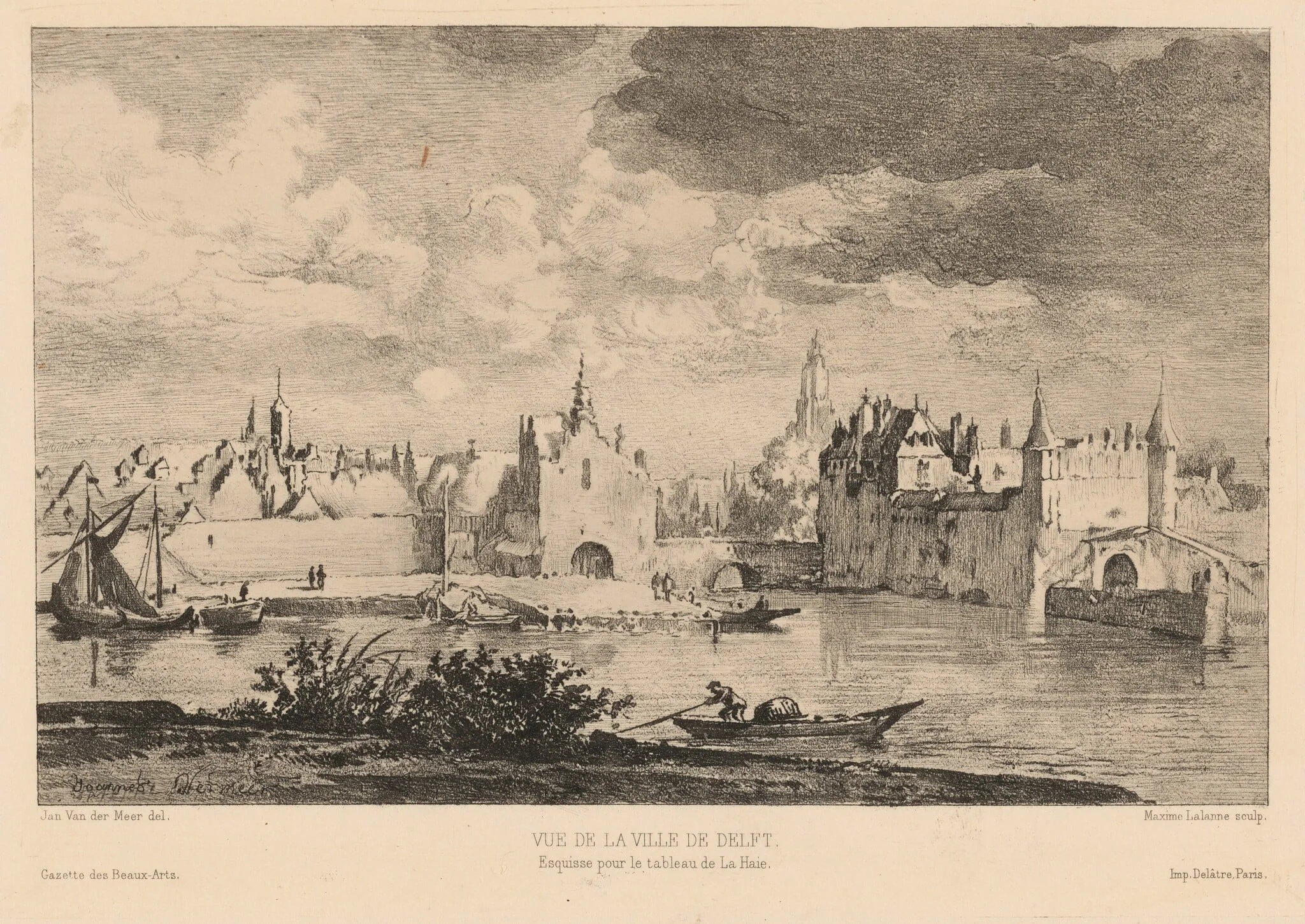 Vue de la Ville de Delft, detail