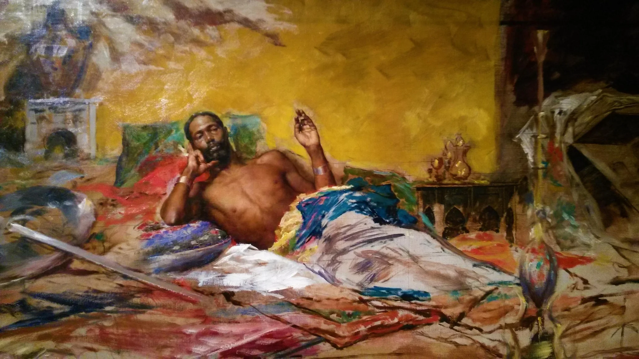 The Warrior’s Repose, detail