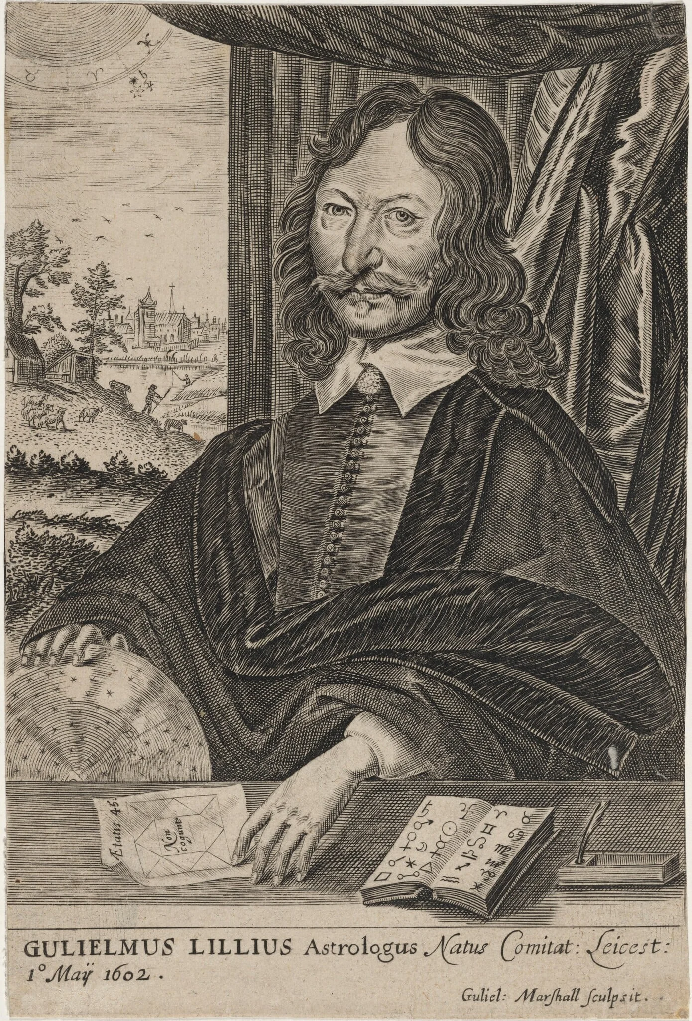 William Lilly, Astrologer, detail