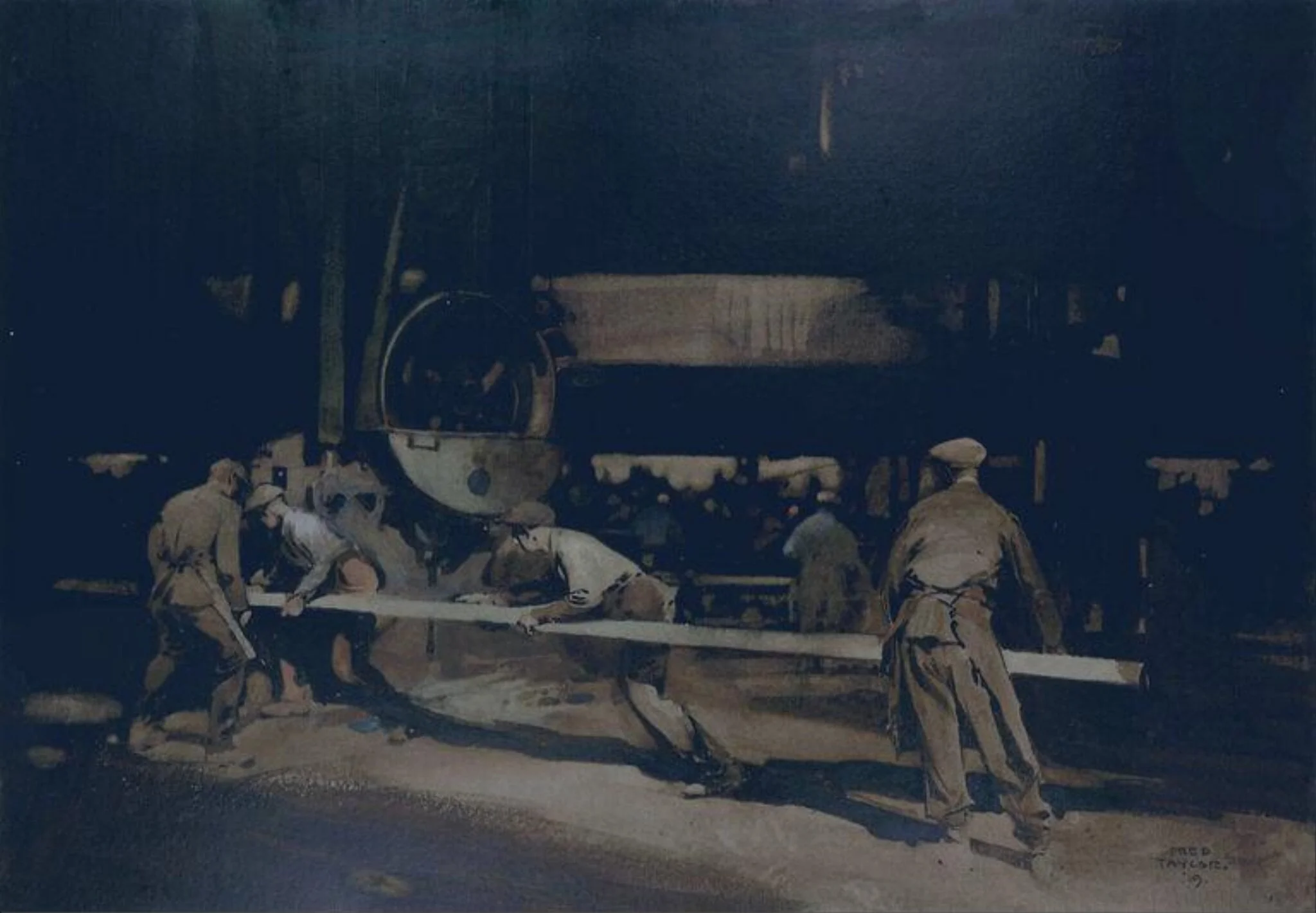 In a Shipyard, detail