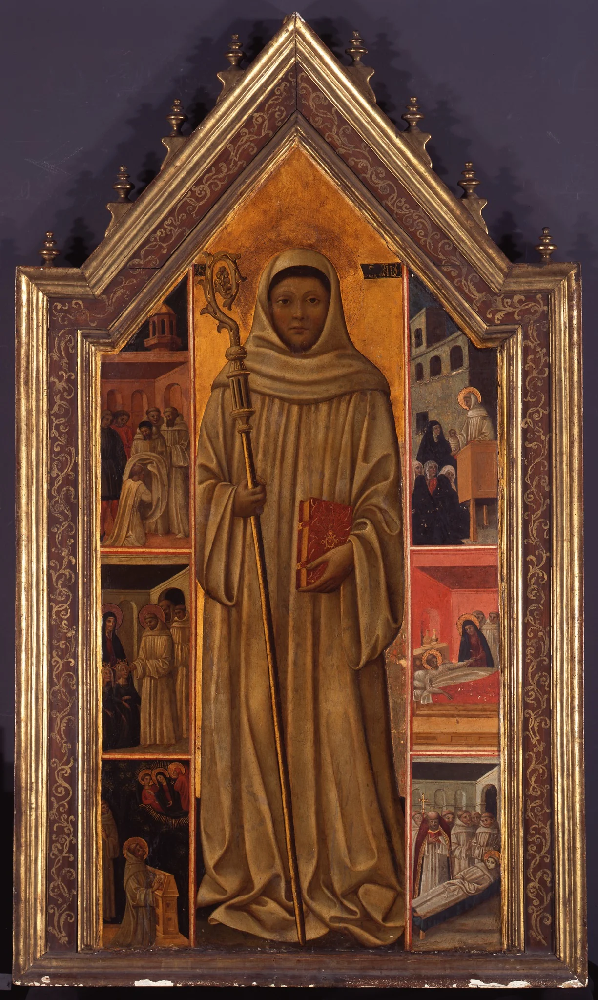 St. Bernard of Clairvaux and scenes of his life, detail