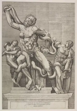 Laocoon and His Sons, by Nicolas Beatrizet, 1520
