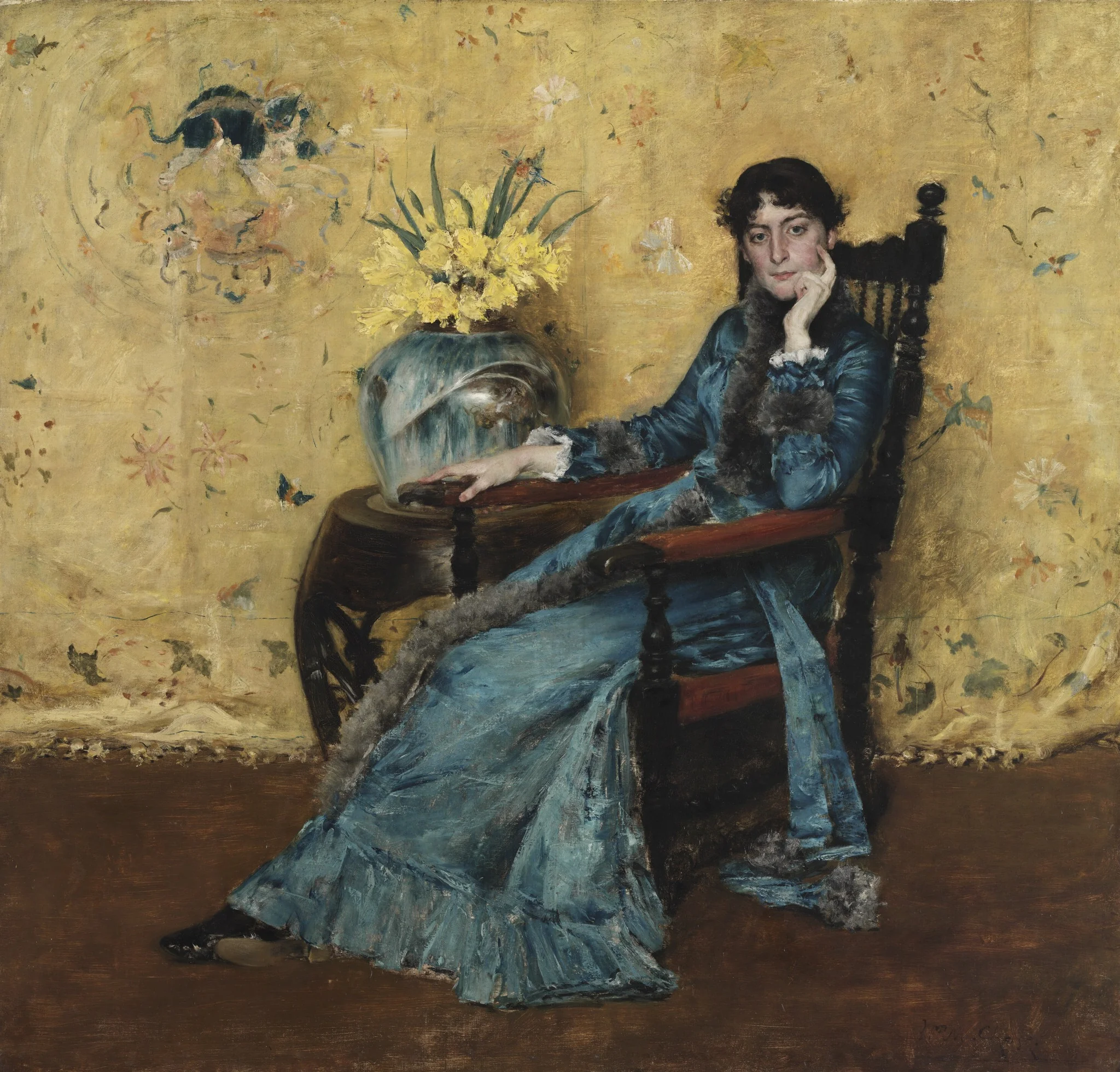 Portrait of Dora Wheeler, detail