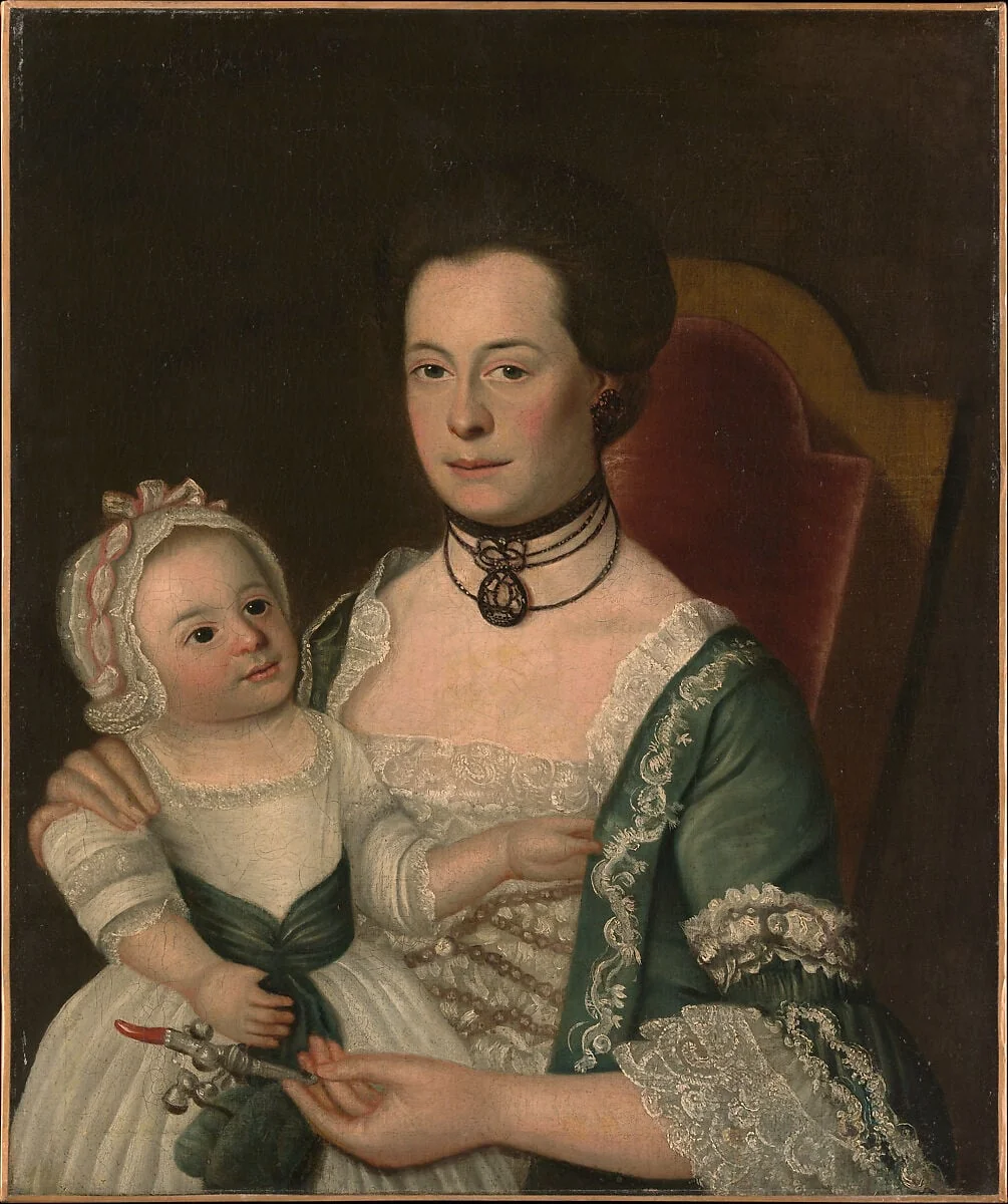 Mrs. Jacob Hurd and Child, detail