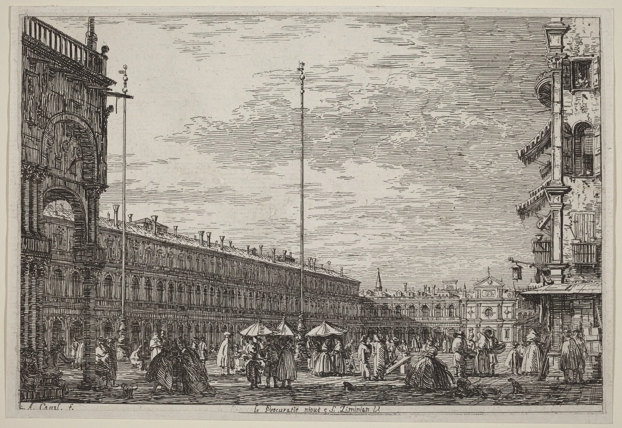 Le Procuratie niove e S. Ziminian V., detail