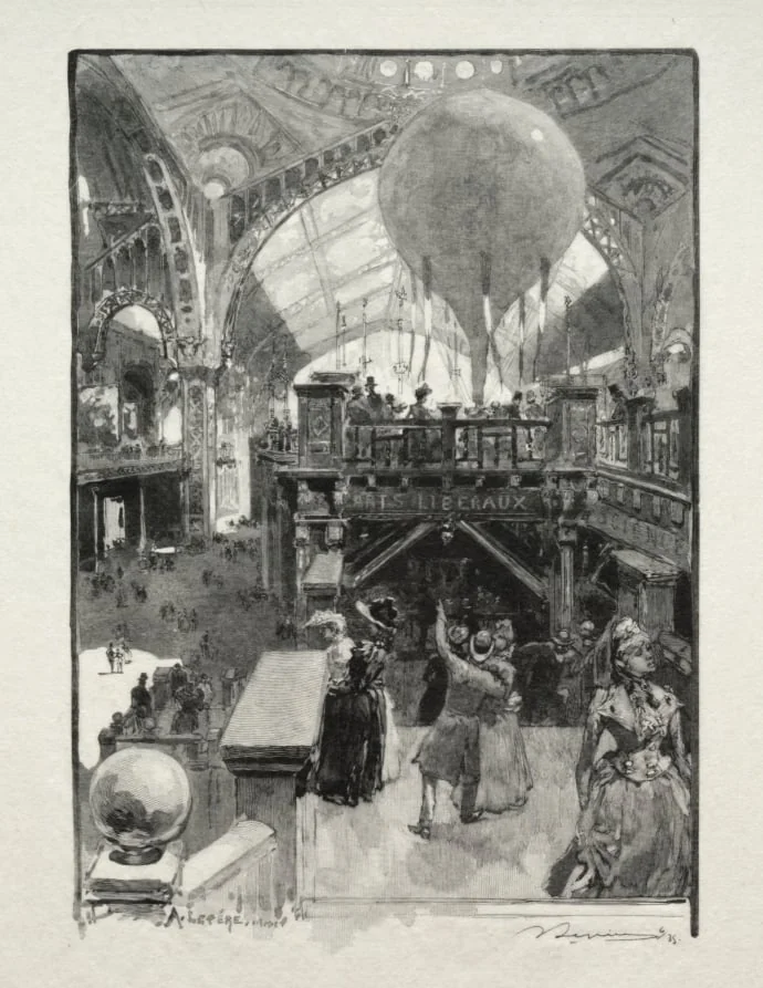 Le Palais des Arts Liberaux, Intèrieur, detail