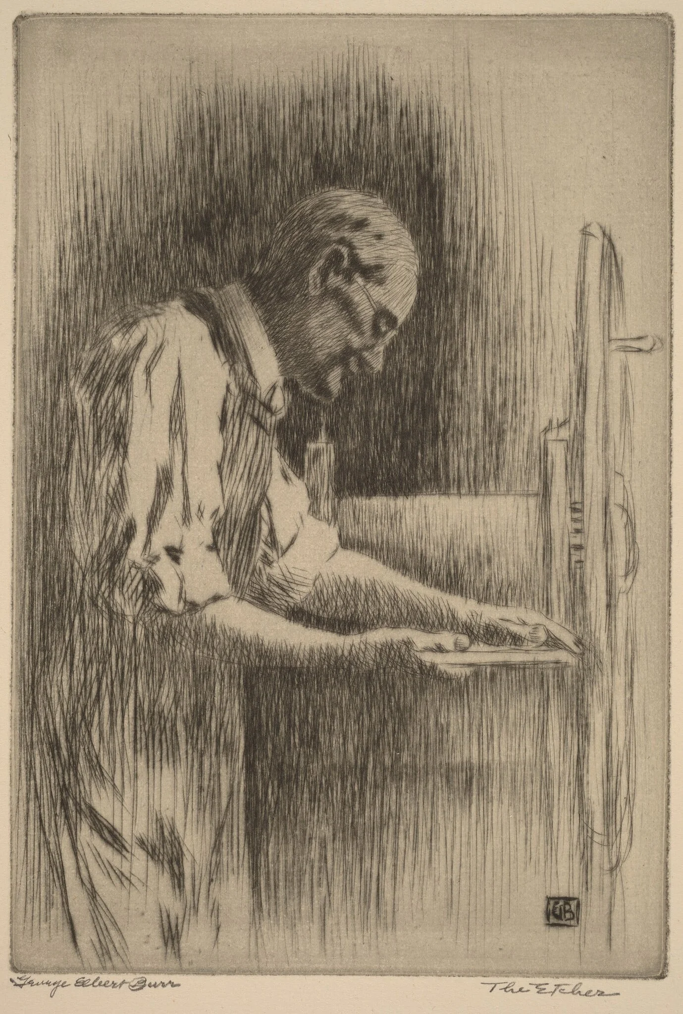 The Etcher, detail