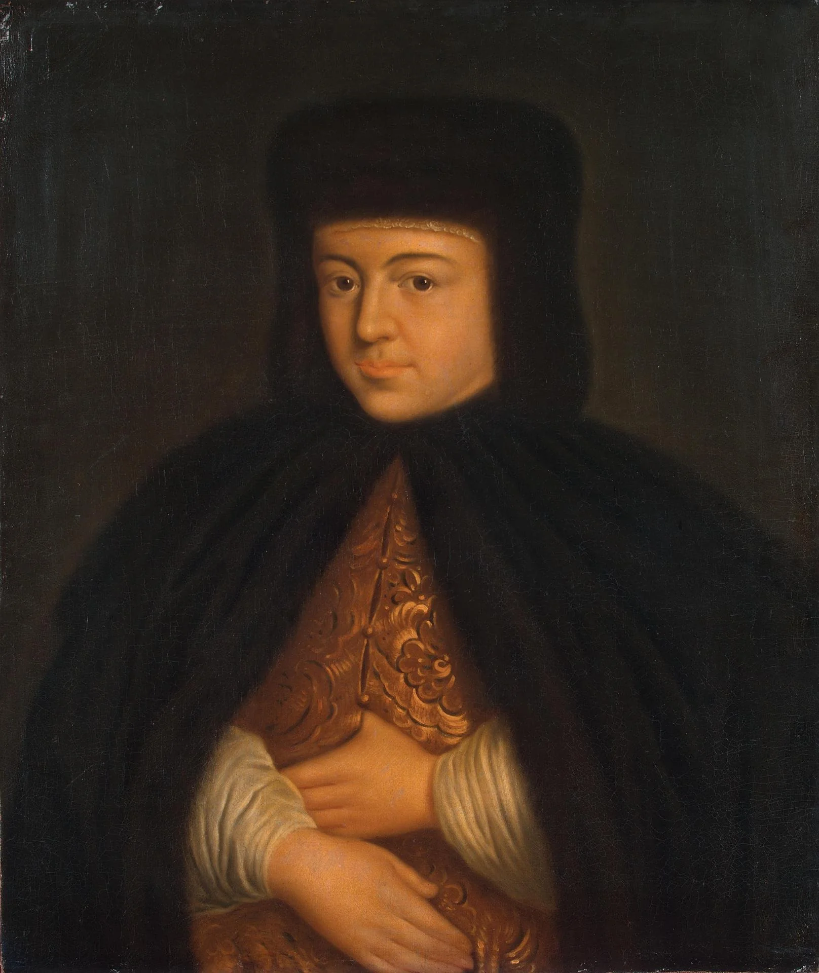 Portrait of Tsarina Natalia Naryshkina, detail