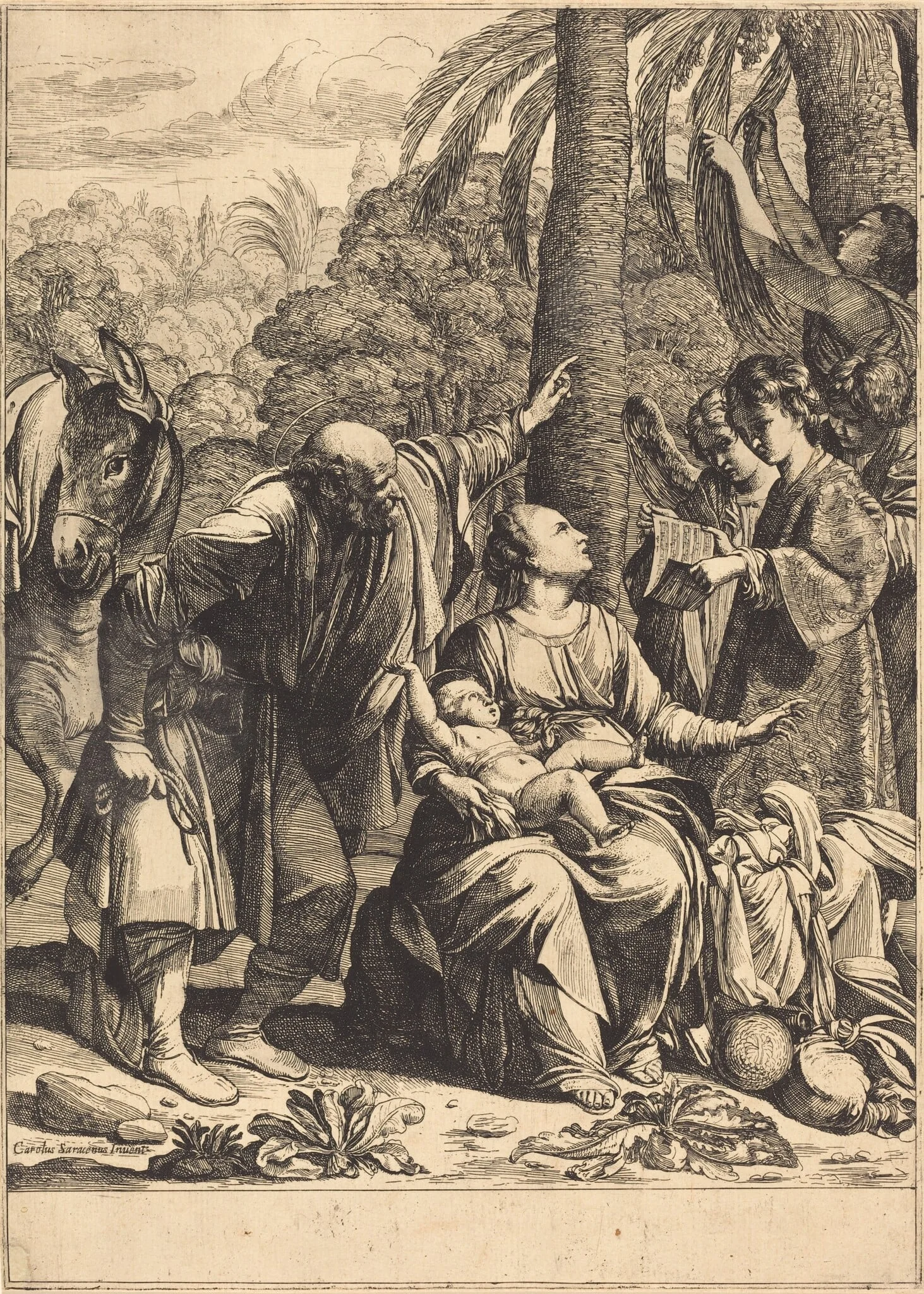 Rest on the Flight into Egypt, detail