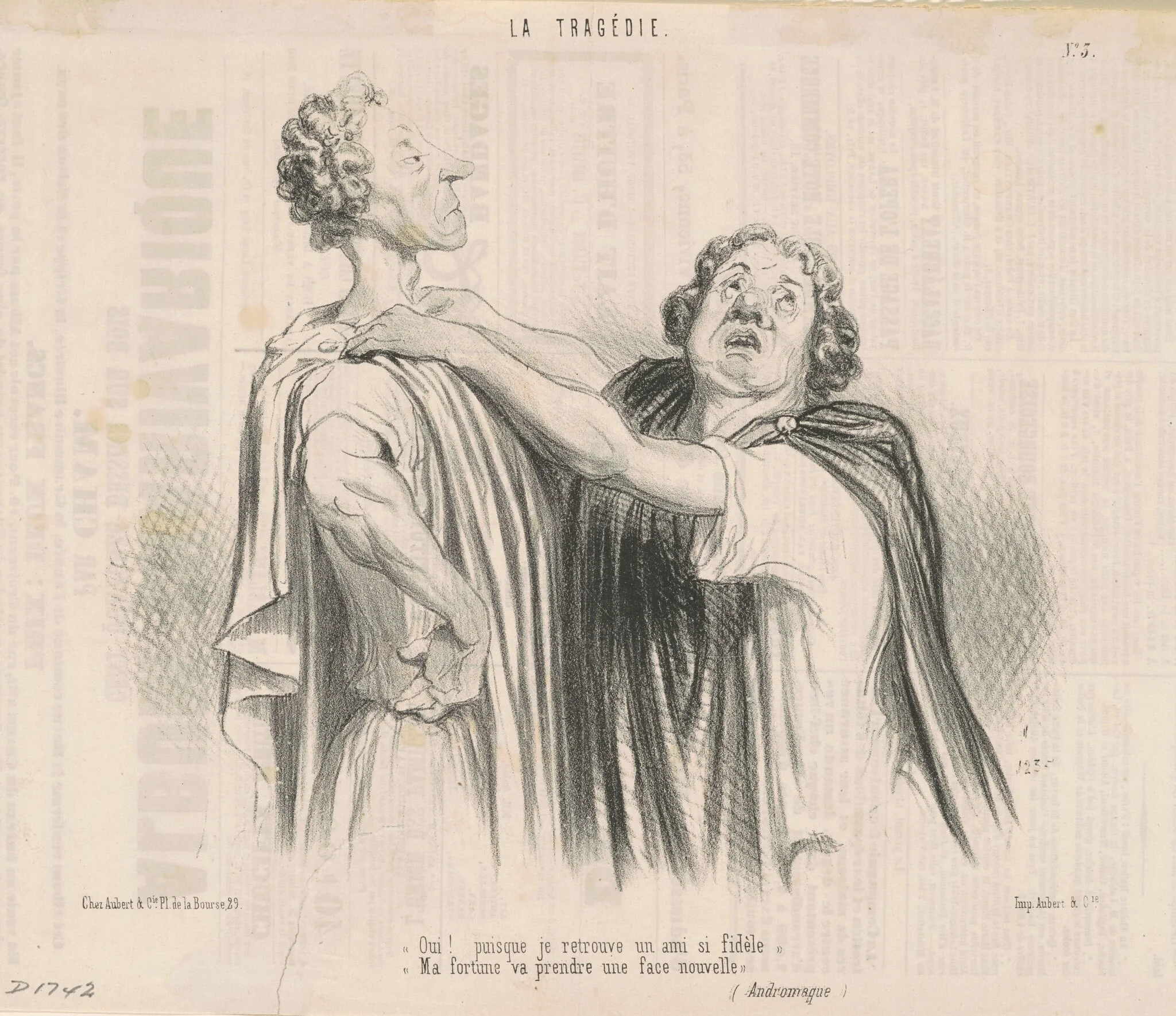 Oui! Puisque je trouve un ami si fidèle ..., detail