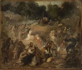 Baptism of Lithuania, by Władysław Łuszczkiewicz, unspecified, 1874