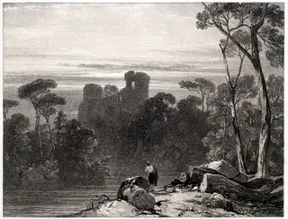Bothwell Castle, by Richard Parkes Bonington, 1826