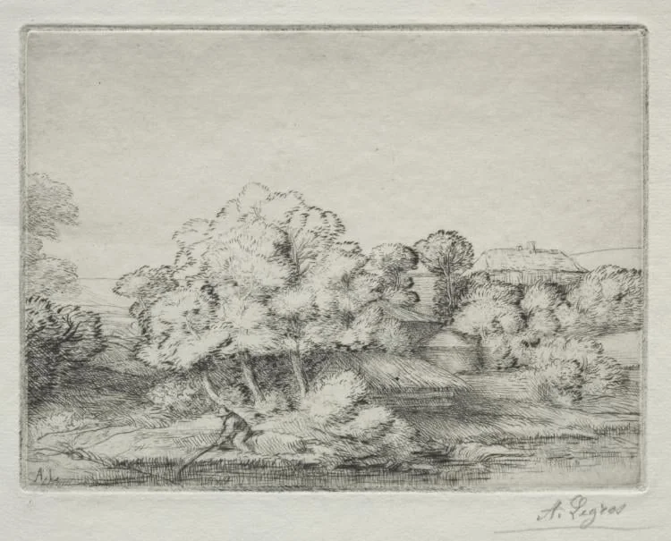 Hamlet near the Lake (Hameau près du Lac), detail