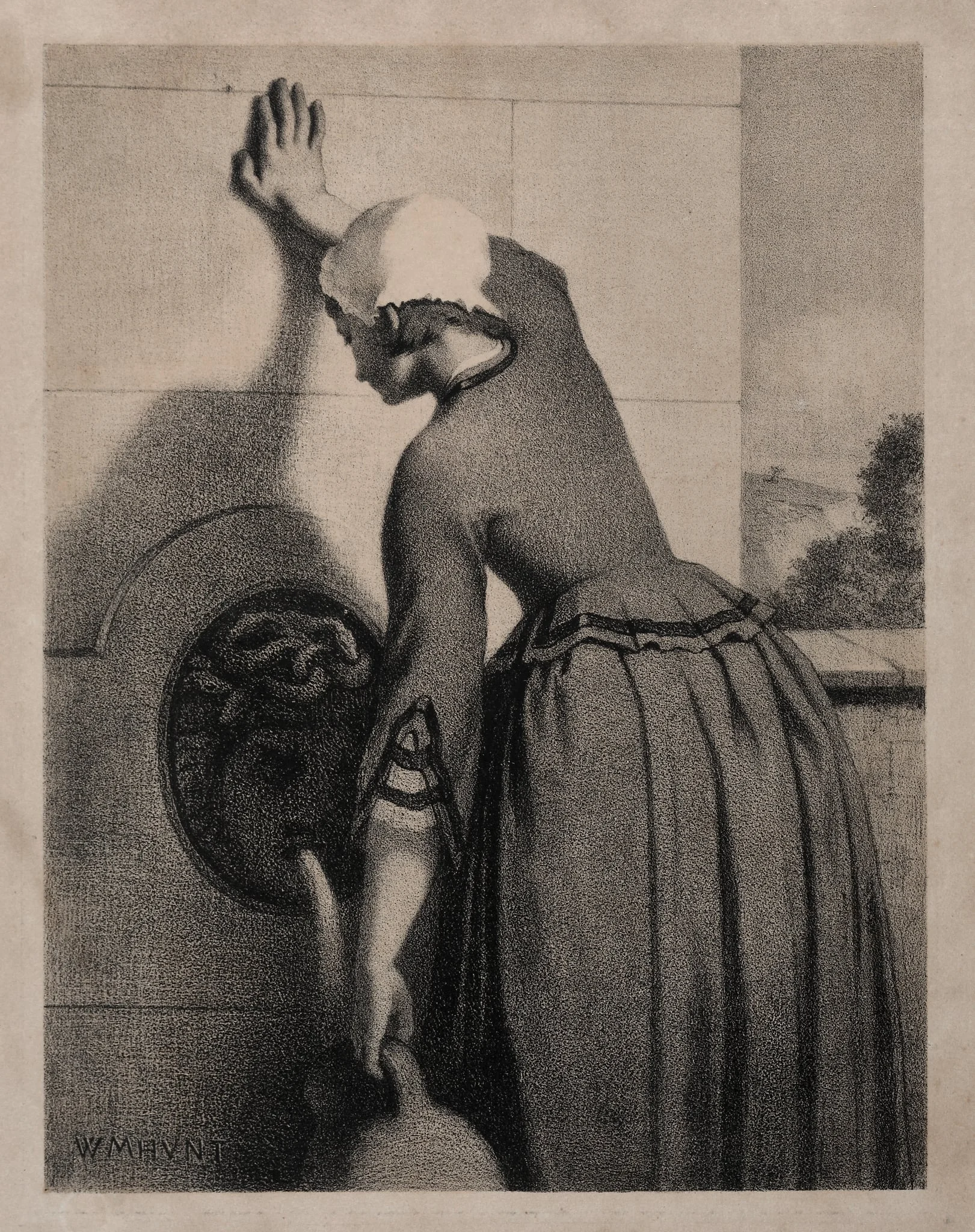 Women at a Well, detail