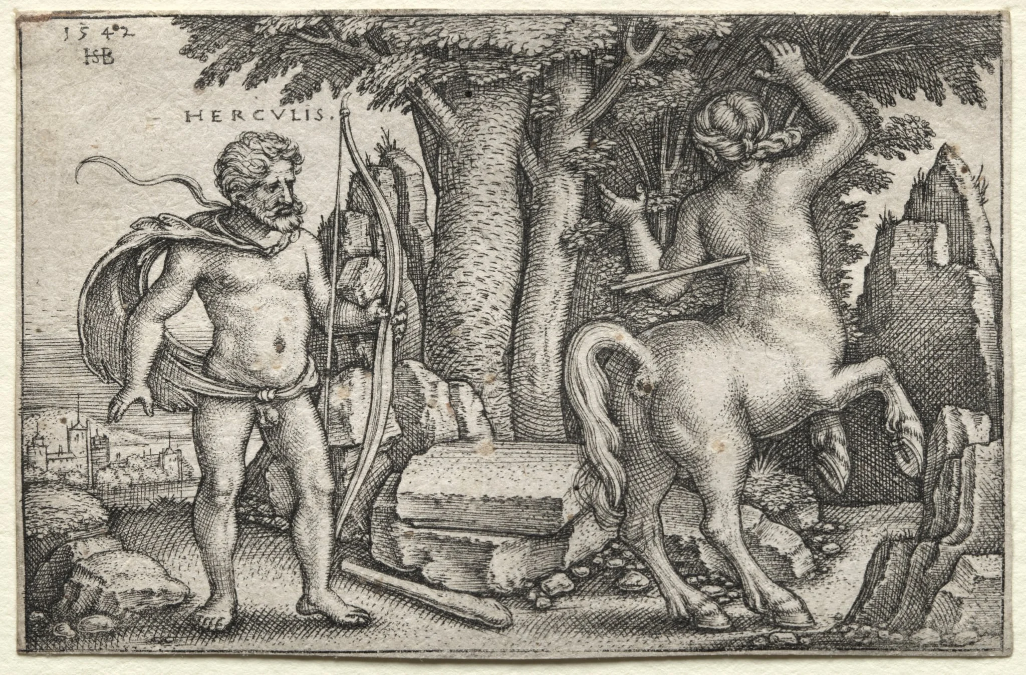 The Labors of Hercules: Hercules and Nessus, detail
